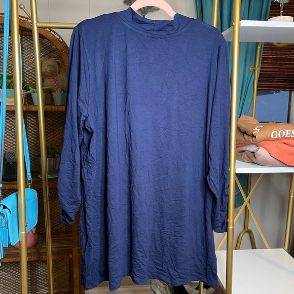 Kim Rogers Everyday Cardigan Harbor Navy 1X - Picture 2 of 4